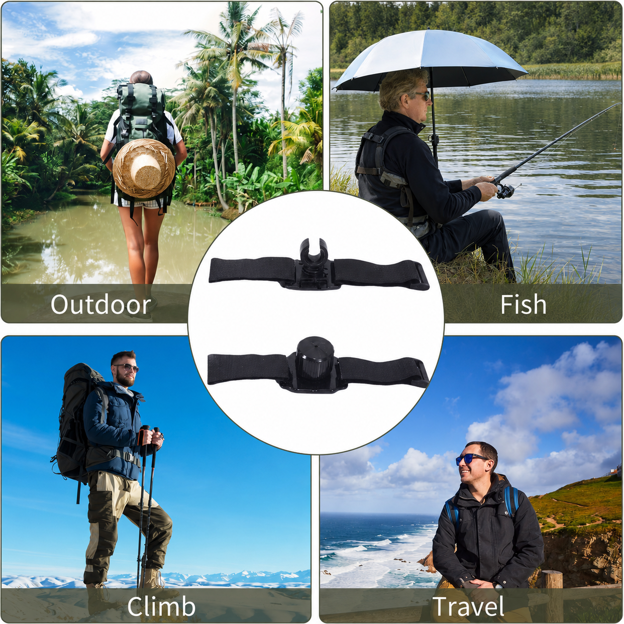 Universal Backpack Umbrella Clip